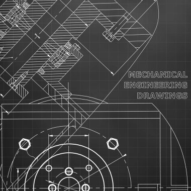 Mekanik. Teknik tasarım. Mühendislik tarzı. Mekanik. Kapak, el ilanı, afiş. Kurumsal kimlik. Siyah arka plan. Kılavuz
