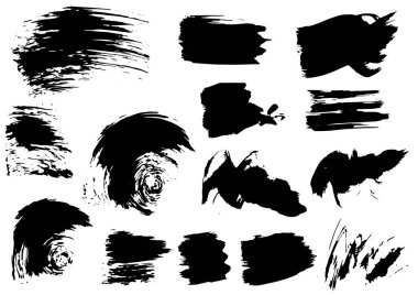 Vektör çizim boyalar. Şeritler, grunge yazdırır. Yaratıcılığınızı tasarım öğeleri. El yapımı. Özgün doku