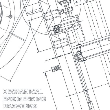 Kurumsal kimlik. Planı. Mühendislik çizim vektör. Kapak, el ilanı, afiş, arka plan. Mekanik