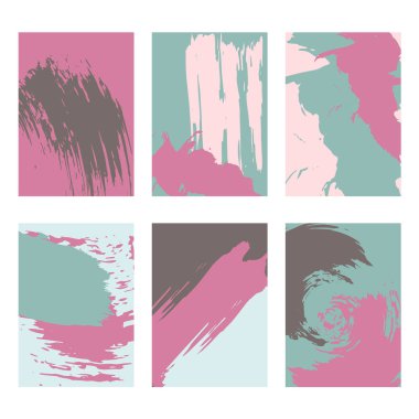 Metin için arka plan. Soyut çizim. Arka planlar için tasarım kartpostallar, posterler, afişler, kuponları, el ilanları, vektör kümesi kapsar. Modern tarz. Fırça darbeleri, dinamik tasarım