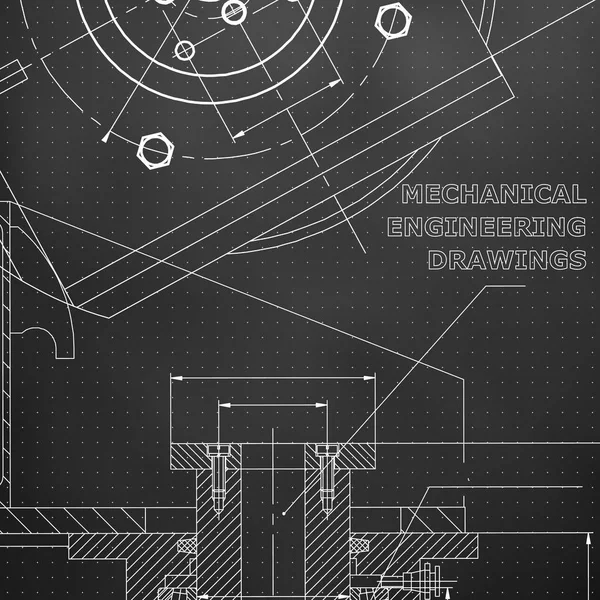 Μηχανική Τεχνικό Σχεδιασμό Μηχανική Στυλ Μηχανικό Όργανο Λήψης Αποφάσεων Μαύρο — Διανυσματικό Αρχείο