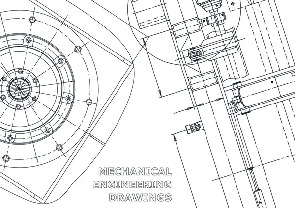 Відбиток Ескіз Векторна Інженерна Ілюстрація Обкладинка Флаєр Банер Фон Приладобудування — стоковий вектор