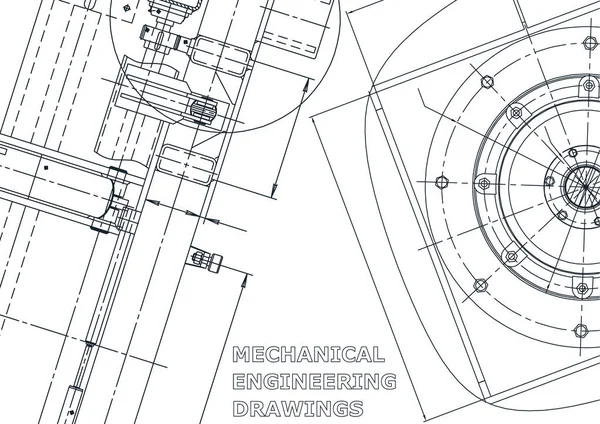 Blueprint Vektorové Strojírenské Ilustrace Obal Leták Banner Pozadí Nástroje Tvorby — Stockový vektor