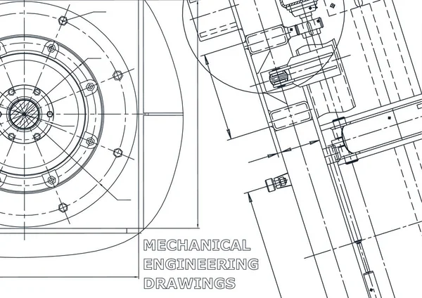 Схема Векторная Инженерная Иллюстрация Обложка Флаер Баннер Фон Рисунки Изготовлению — стоковый вектор