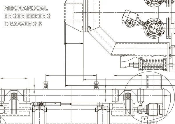 Sistemas Design Assistidos Por Computador Planta Esquema Plano Esboço Ilustrações —  Vetores de Stock