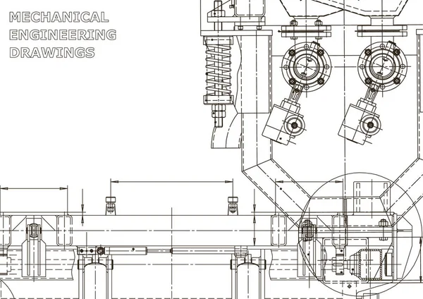 Sistemas Design Assistidos Por Computador Planta Esquema — Vetor de Stock