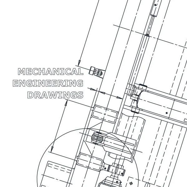 Plano Sketch Ilustración Ingeniería Vectorial Cubierta Volante Pancarta Fondo Dibujos — Archivo Imágenes Vectoriales