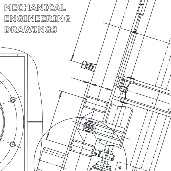 Plan Szkic Wektor Ilustracja Inżynieria Pokrycie Ulotki Baner Tło Instrument — Wektor stockowy
