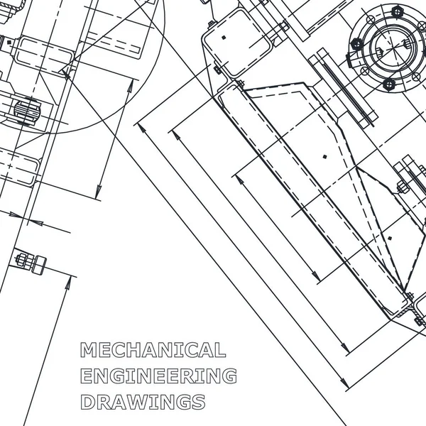 Blueprint Corporate Identity Wektor Ilustracja Inżynieria Systemy Komputerowego Wspomagania Projektowania — Wektor stockowy