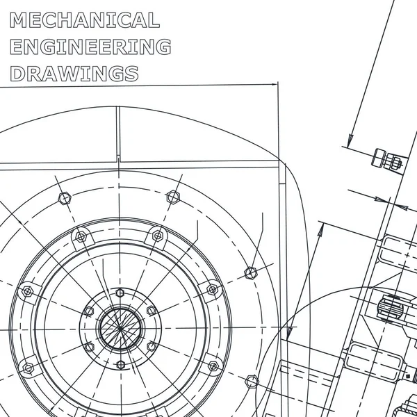 Blueprint Corporate Identity Wektor Ilustracja Inżynieria Pokrycie Ulotki Baner Tło — Wektor stockowy