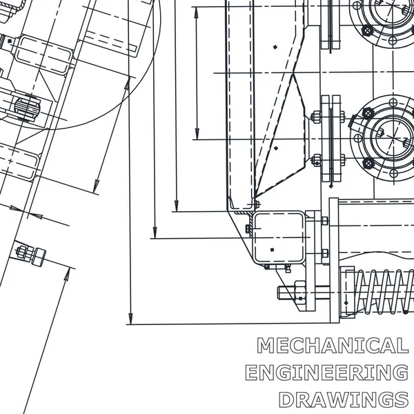 Blueprint Corporate Identity Engineering Vektorillustration Tekniska Illustrationer Tillbaka Marken — Stock vektor