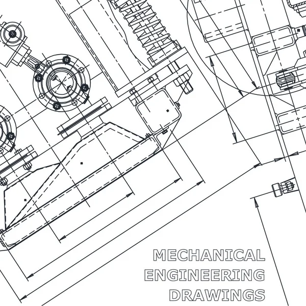 Planta Ilustração Engenharia Vetorial Sistemas Design Assistidos Por Computador Desenho —  Vetores de Stock