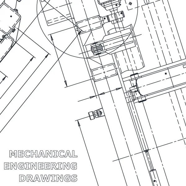 向量工程学例证 计算机辅助设计系统 仪器制作图纸 机械制图 企业形象 — 图库矢量图片