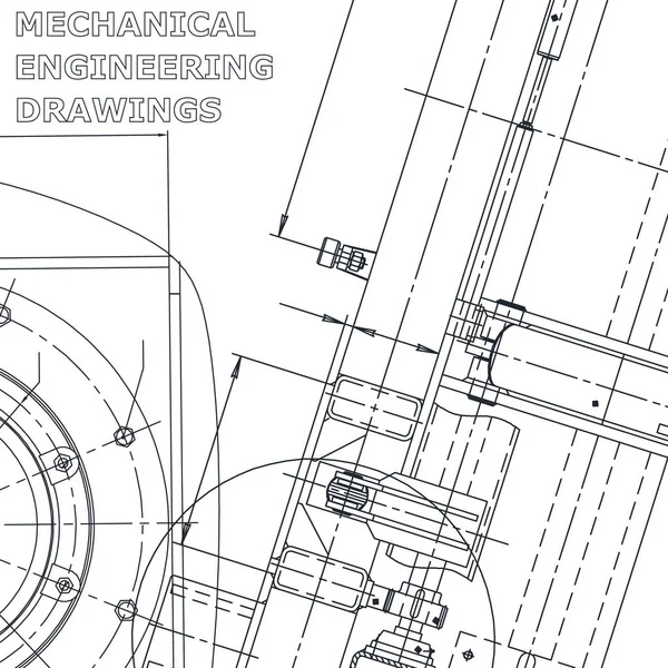 Blueprint Wektor Ilustracja Inżynieria Corporate Identity Pokrycie Ulotki Baner Tło — Wektor stockowy