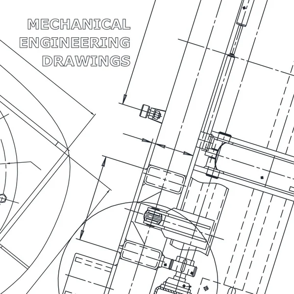 Blaupause Vektor Engineering Illustration Cover Flyer Banner Hintergrund Instrumentenbau Corporate — Stockvektor