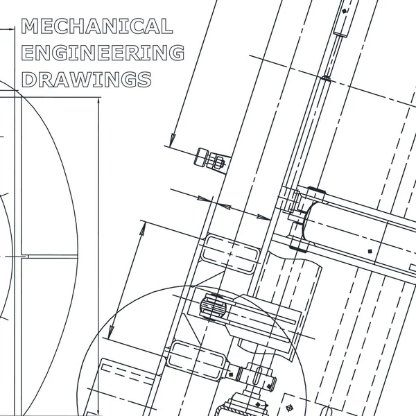 Blueprint Wektor Ilustracja Inżynieria Pokrycie Ulotki Baner Tło Rysunki Przyrządów — Wektor stockowy