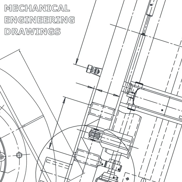 Planta Ilustração Engenharia Vetorial Capa Panfleto Banner Fundo Engenharia Mecânica — Vetor de Stock