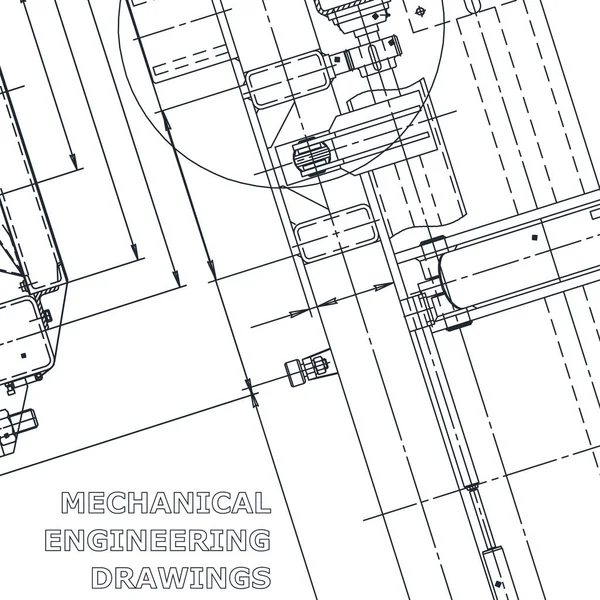 Blauwdruk Vectorillustratie Engineering Technische Illustraties Terug Gronden Huisstijl — Stockvector