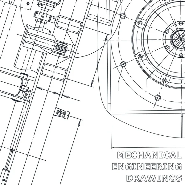 Sistemas Diseño Asistido Por Computadora Plano Esquema Plan Bosquejo Ilustraciones — Vector de stock