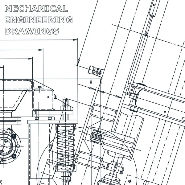 Комп Ютерні Системи Проектування Друк Схема План Ескіз Технічні Ілюстрації — стоковий вектор