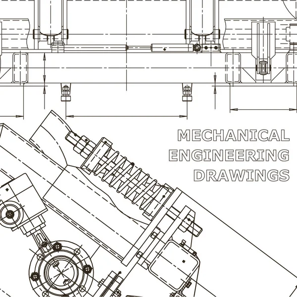 Sistemas Diseño Asistido Por Computadora Ilustraciones Técnicas Fondos Industria Construcción — Archivo Imágenes Vectoriales