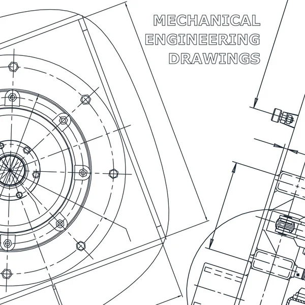 Corporate Identity Blauwdruk Schets Vectorillustratie Engineering Dekking — Stockvector