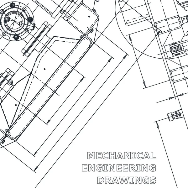 Corporate Identity Blueprint Engineering Vektorillustration Datorstödd Design System Instrument Making — Stock vektor