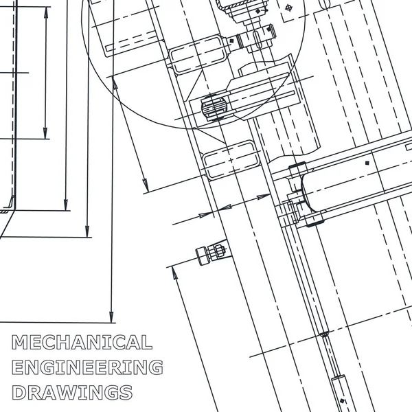 Corporate Identity Blaupause Vektor Engineering Illustration Computergestützte Konstruktionssysteme Instrumentenbau Zeichnungen — Stockvektor