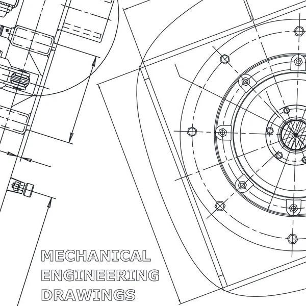 Corporate Identity Blueprint Wektor Ilustracja Inżynieria Pokrycie Ulotki Baner Tło — Wektor stockowy