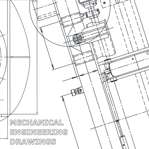 Corporate Identity Blauwdruk Vectorillustratie Engineering Cover Flyer Banner Achtergrond Werktuigbouwkunde — Stockvector