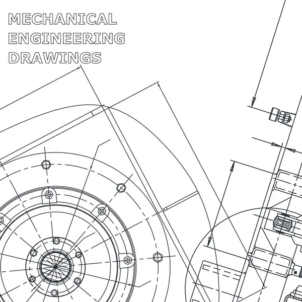 Corporate Identity Blaupause Vektor Engineering Illustration Cover Flyer Banner Hintergrund — Stockvektor