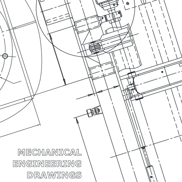 Corporate Identity Blueprint Wektor Ilustracja Inżynieria Cover Ulotki — Wektor stockowy