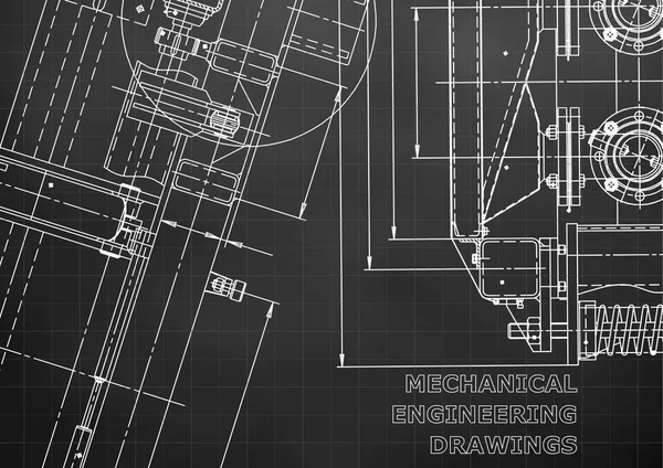 Plano Ilustración Ingeniería Vectorial Sistemas Diseño Asistido Por Computadora Dibujos — Archivo Imágenes Vectoriales