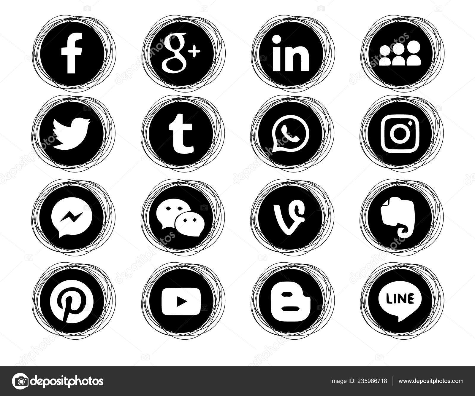 Facebook Twitter Instagram Icons Black And White Facebook Twitter Instagram Icons Black And White