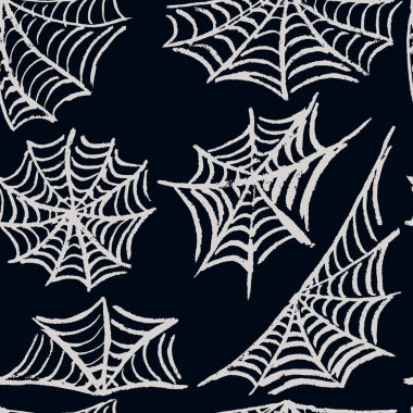 Halloween. Örümcek ağları ayarlayın. Kusursuz Desen. Şenlikli unsurların toplanması. Sonbahar tatilleri. Eğlenceli