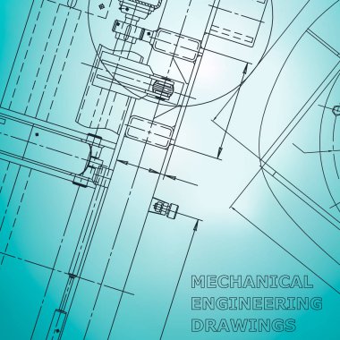 Ayrıntılı plan. Vektör mühendisliği çizimi. Kapak, ilan, afiş, arka plan. Şirket Kimliği. Açık mavi