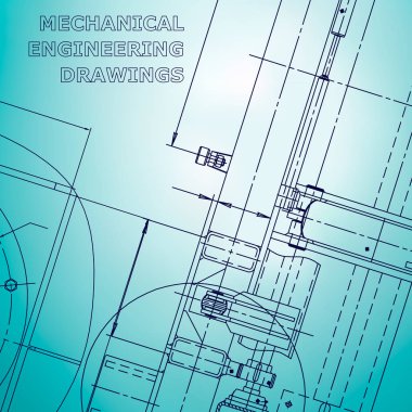 Ayrıntılı plan. Açık mavi mühendislik çizimi. Ört, el ilanı, afiş. Şirket Kimliği