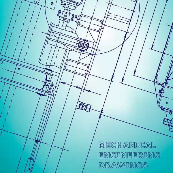 Blueprint. Vektör mühendisliği illüstrasyon. Teknik çizimler, Açık mavi. Düzeni. Kurumsal Kimlik