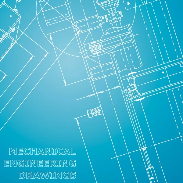 Plano Ilustración Ingeniería Vectorial Sistemas Diseño Asistido Por Computadora Dibujos — Archivo Imágenes Vectoriales