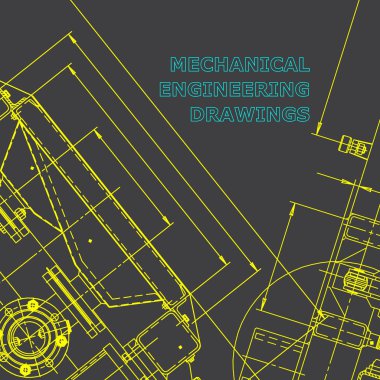 Ayrıntılı plan. Şirket Kimliği. Gri. Teknik çizimler