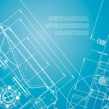 Ayrıntılı plan. Şirket Kimliği. Mavi ve beyaz. Teknik çizimler