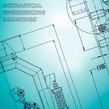 Plan, Kroki. Vektör illüstrasyon. Kapak, el ilanı. Kurumsal kimlik. Açık mavi