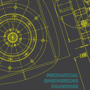 Plan, Kroki. Vektör mühendisliği illüstrasyon. Kurumsal kimlik. Gri