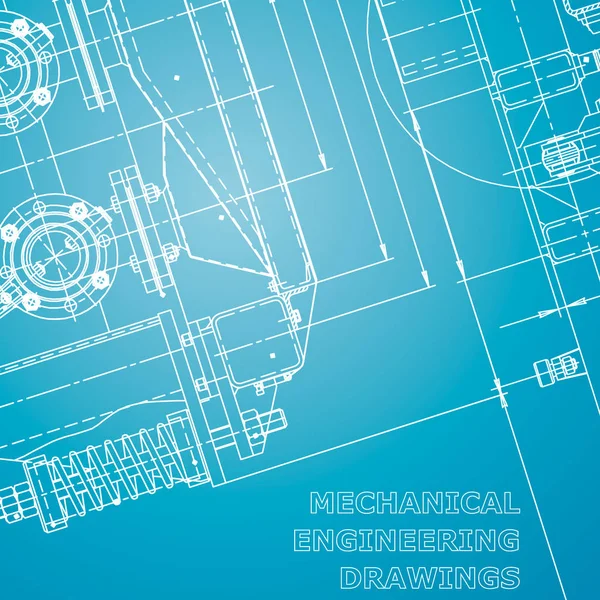 Ayrıntılı plan. Şirket Kimliği. Mavi ve beyaz Vektör mühendislik çizimi. Teknik çizimler, arka planlar.