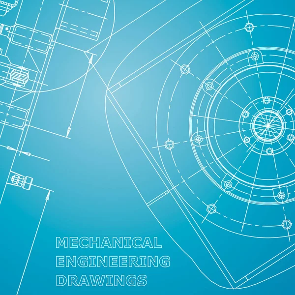 Taslak, Sketch. Vektör mühendisliği çizimi. Kapak, el ilanı, bayrak, mavi ve beyaz