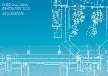 Bilgisayar destekli tasarım sistemleri. Plan, plan. Mavi ve beyaz