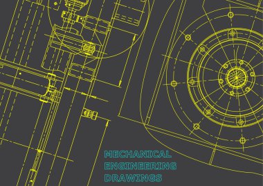 Blueprint, Sketch. Vektör Mühendisliği illüstrasyon