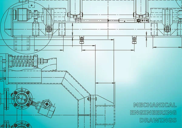 Sistemas Diseño Asistido Por Computadora Plano Esquema Plan Bosquejo Ilustraciones — Vector de stock