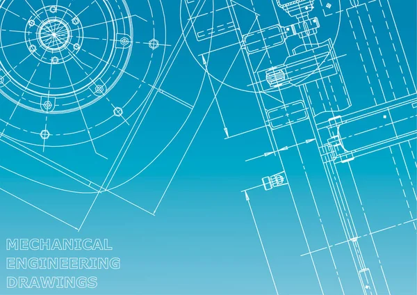 Σχεδιάγραμμα Εικονογράφηση Μηχανολογίας Εξώφυλλο Φέιγ Βολάν Πανό Φόντο Δημιουργία Οργάνων — Διανυσματικό Αρχείο