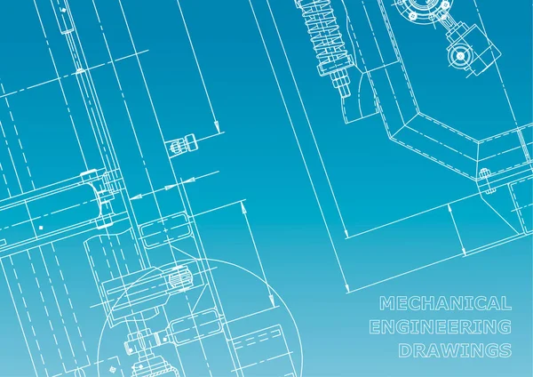 Schema, Schizzo. Illustrazione tecnica vettoriale — Vettoriale Stock